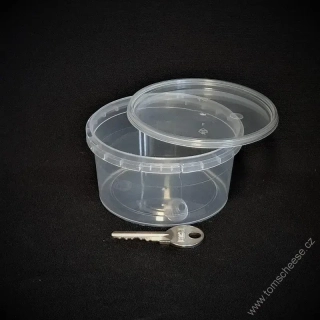Kelímek transparentní s víčkem - 240 ml
