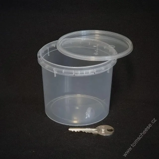 Kelímek transparentní s víčkem - 365 ml